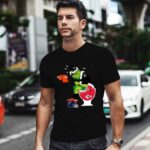 Oakland Raiders Grinch Santa Sitting Kansas City Chiefs Toilet Denver Broncos Los Angeles Chargers 0 T Shirt