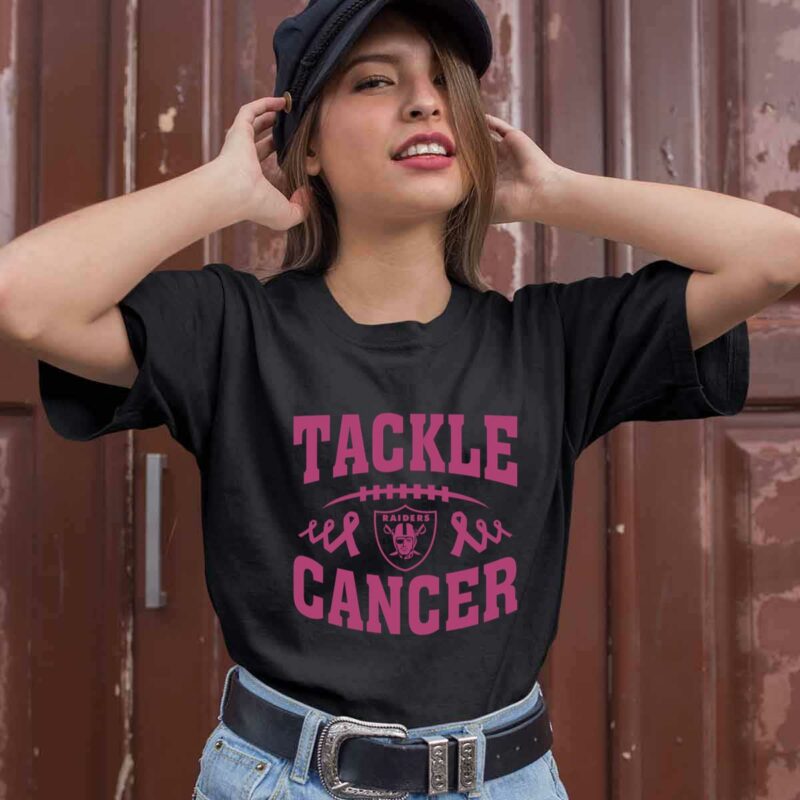 Oakland Raiders Tackle Breast Cancer 0 T Shirt