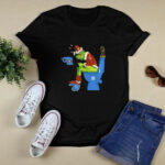 Official Boston Red Sox Grinch Santa Toilet 4 T Shirt