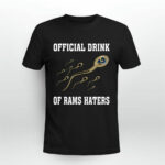 Official Drink Of Los Angeles Rams Haters 4 T Shirt