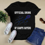 Official Drink Of New York Giants Haters 2 T Shirt