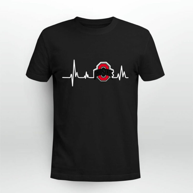 Ohio State Buckeyes Heartbeat 0 T Shirt