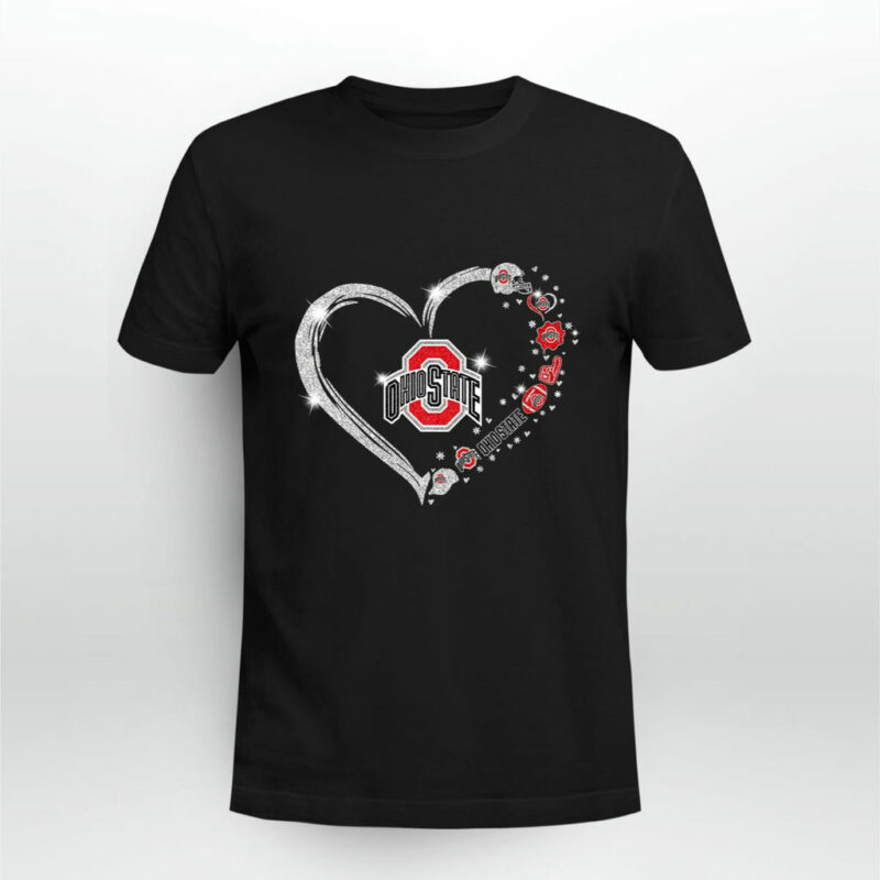 Ohio State Buckeyes Twinkle Heart 0 T Shirt