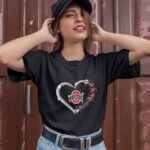 Ohio State Buckeyes Twinkle Heart 3 T Shirt