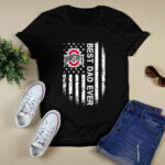 Ohio State best dad ever Flag America 4 T Shirt