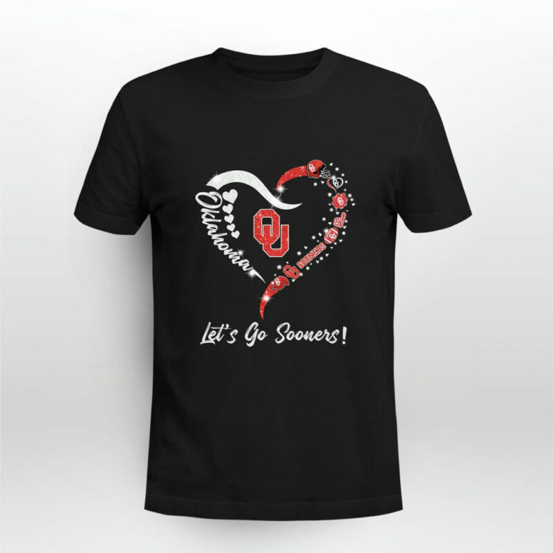 Oklahoma Sooners Heart Lets Go Sooners 0 T Shirt