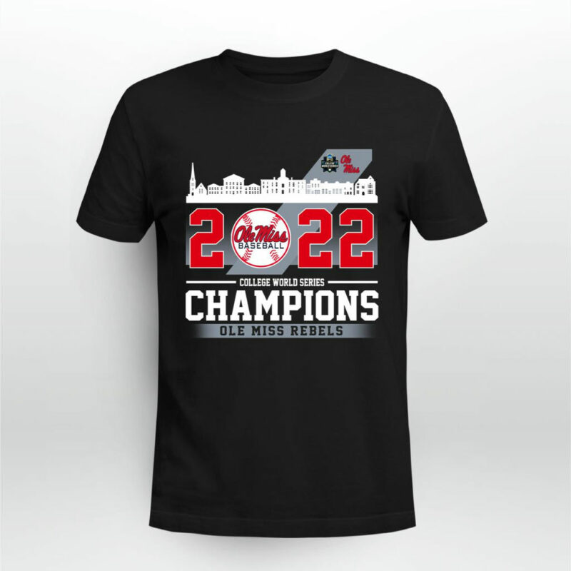 Ole Miss Rebels 2022 Mens Baseball College World Series Champions 0 T Shirt