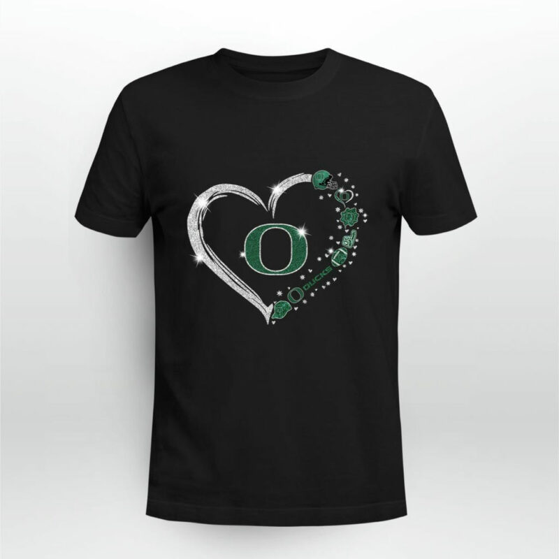 Oregon Ducks Twinkle Heart 0 T Shirt