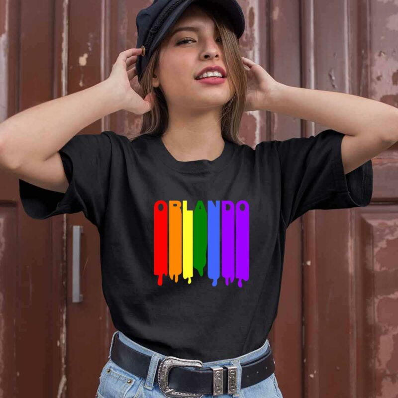 Orlando Rainbow Wet Paint Lgbt Gay Pride 0 T Shirt