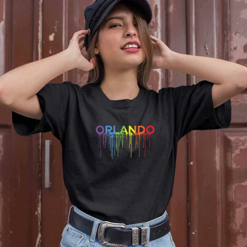 Orlando Texas Rainbow Wet Paint Gay Lesbian Lgbt Pride 0 T Shirt