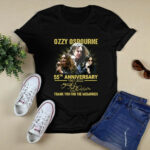 Ozzy Osbourne 55th Anniversary 1976 2022 Thank You For The Memories Signature 3 T Shirt