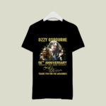 Ozzy Osbourne 56th Anniversary 1967 2023 Thank You For The Memories Signature 3 T Shirt