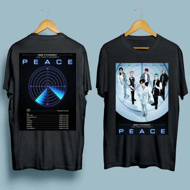 P1Harmony Peace Tour 2022 Front 4 T Shirt