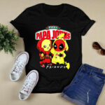 Papa Johns Pizza Deadpool Pikachu Friends 2 T Shirt