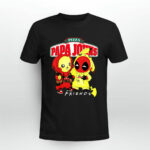 Papa Johns Pizza Deadpool Pikachu Friends 3 T Shirt