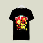 Papa Johns Pizza Deadpool Pikachu Friends 4 T Shirt