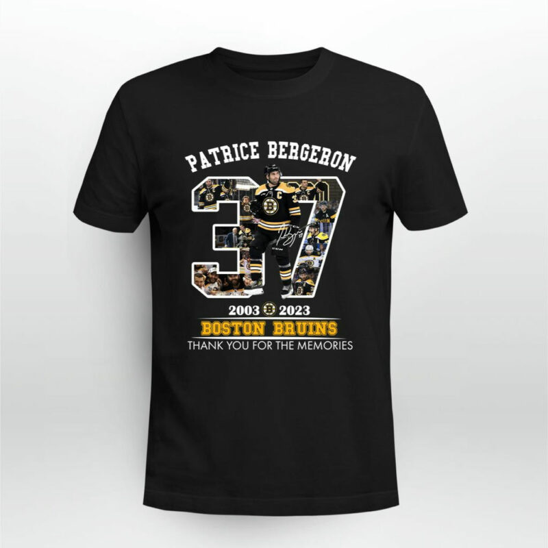 Patrice Bergeron 2003 2023 Thank You For The Memories 0 T Shirt