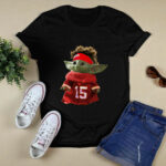 Patrick Mahomes Baby Yoda The Child Football 2 T Shirt