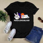 Peace Love Deliver Fedex 4 T Shirt