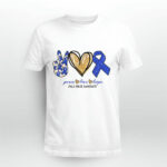 Peace Love Hope Child Abuse Awareness 5 T Shirt