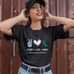 Peace Love Hope Neurofibromatosis Awareness Men Women Kids 1 T Shirt