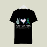 Peace Love Hope Neurofibromatosis Awareness Men Women Kids 4 T Shirt