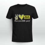 Peace love Dollar General 2 T Shirt