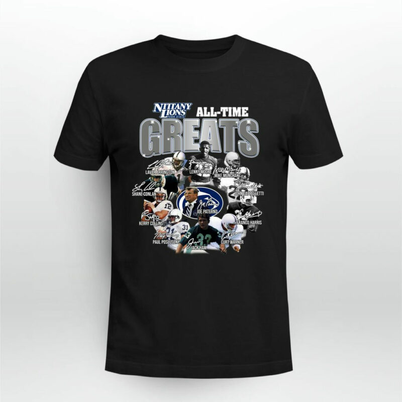Penn State Nittany Lions All Time Greats Signatures 0 T Shirt