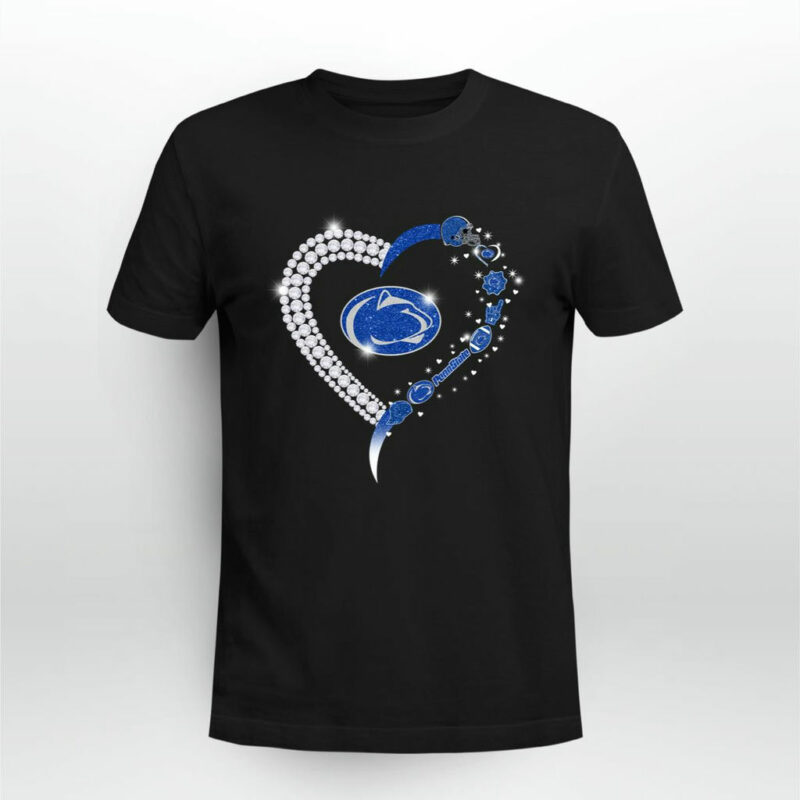 Penn State Nittany Lions Twinkle Heart 1 0 T Shirt