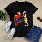 Peter Parker Spiderman and Morgan Stark Iron man 4 T Shirt