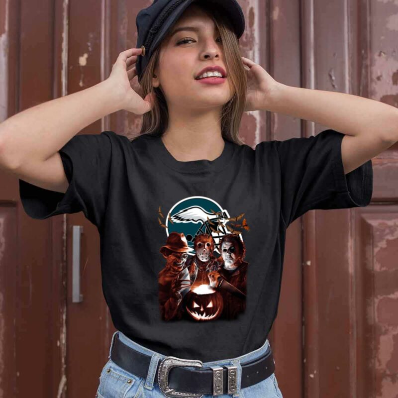 Philadelphia Eagles Halloween Scream Team 0 T Shirt