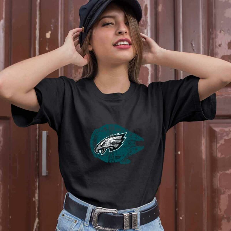 Philadelphia Eagles The Millennium Falcon Star Wars 0 T Shirt