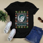 Philadelphia Eagles X Grateful Dead Christmas Ugly Sweater 2 T Shirt