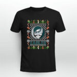 Philadelphia Eagles X Grateful Dead Christmas Ugly Sweater 3 T Shirt