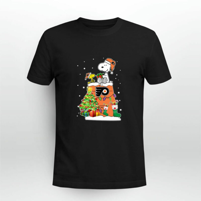 Philadelphia Flyers Snoopy Woodstock Christmas 0 T Shirt