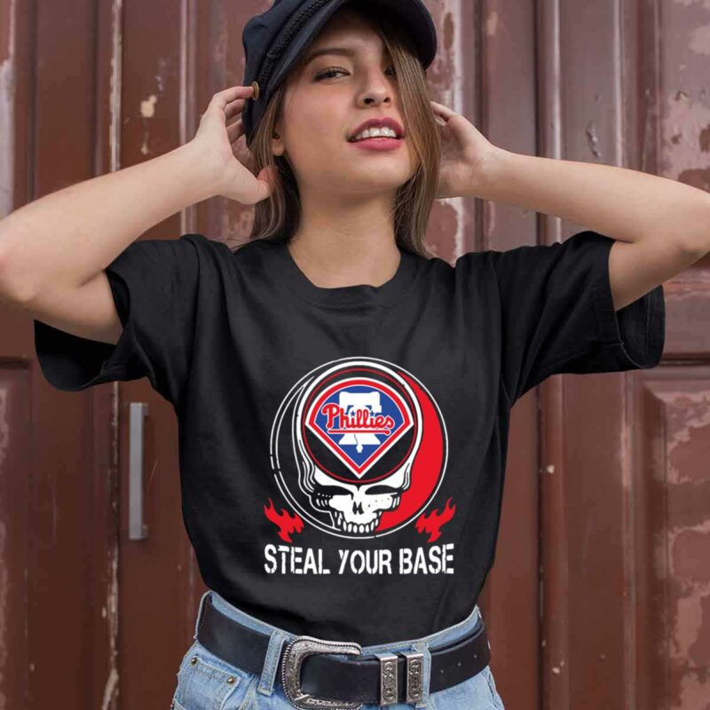 Philadelphia Phillies Grateful Dead Steal Your Base 0 T Shirt