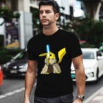 Pikachu As Master Yoda Jedi Pokemon Star Wars 0 T Shirt
