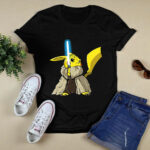 Pikachu As Master Yoda Jedi Pokemon Star Wars 4 T Shirt