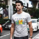 Pikachu Bulbasaur Charmander Uzi Pokemon Friends TV Show 2 T Shirt