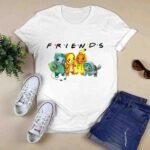 Pikachu Bulbasaur Charmander Uzi Pokemon Friends TV Show 3 T Shirt