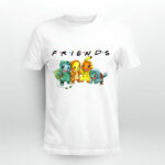 Pikachu Bulbasaur Charmander Uzi Pokemon Friends TV Show 4 T Shirt
