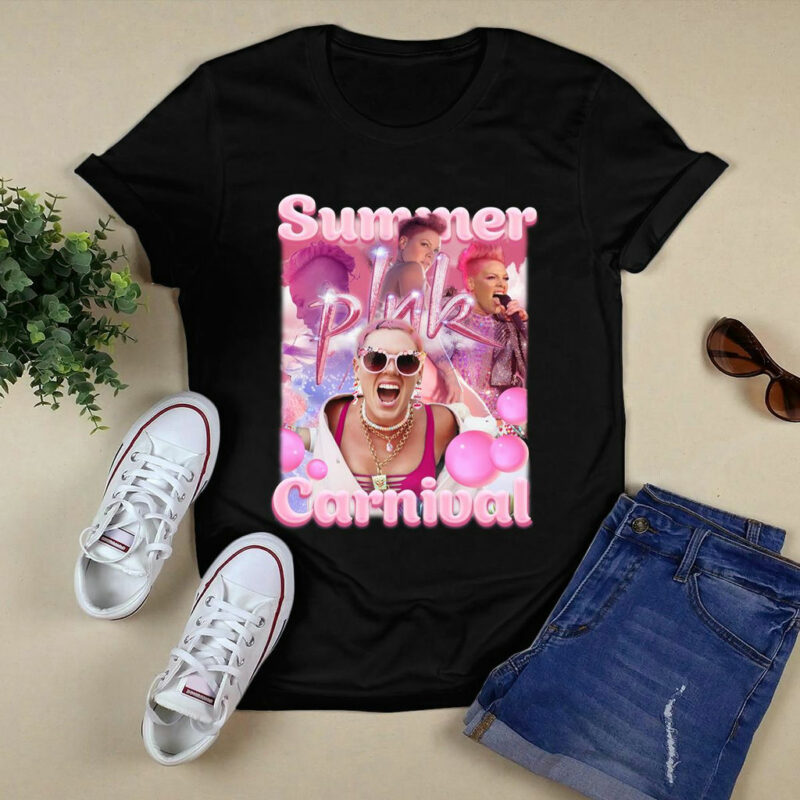 Pink Summer Carnival 2023 Tour Front 1 4 T Shirt