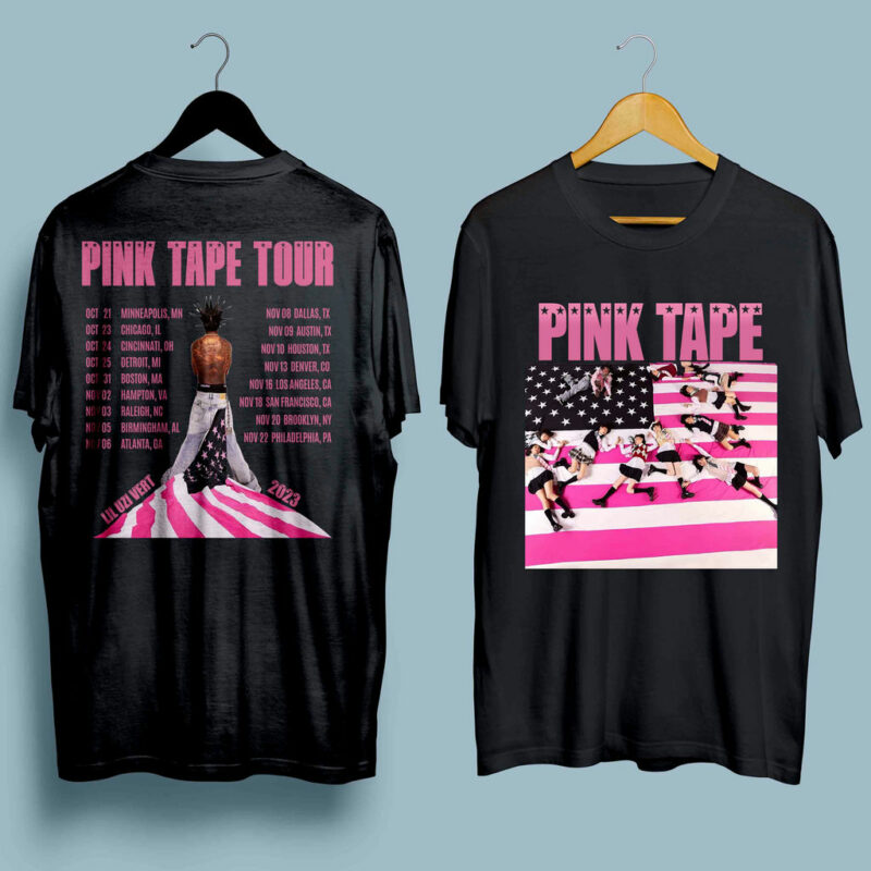 Pink Tape Tour Dates 2023 Front 4 T Shirt