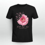 Pink daisy faith hope love breast cancer awareness 2 T Shirt