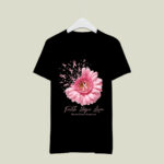 Pink daisy faith hope love breast cancer awareness 4 T Shirt