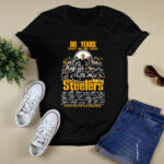 Pittsburgh Steelers 90 Years 1933 2023 Thank You For The Memories Signatures 4 T Shirt
