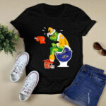 Pittsburgh Steelers Grinch Santa Sitting Baltimore Ravens Toilet Cleveland Browns Cincinnati Bengals 4 T Shirt
