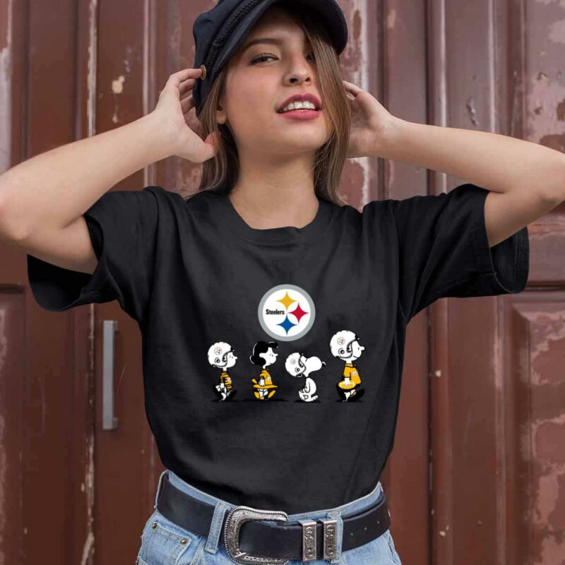 Pittsburgh Steelers Snoopy Charlie Brown Super Bowl Peanuts 0 T Shirt