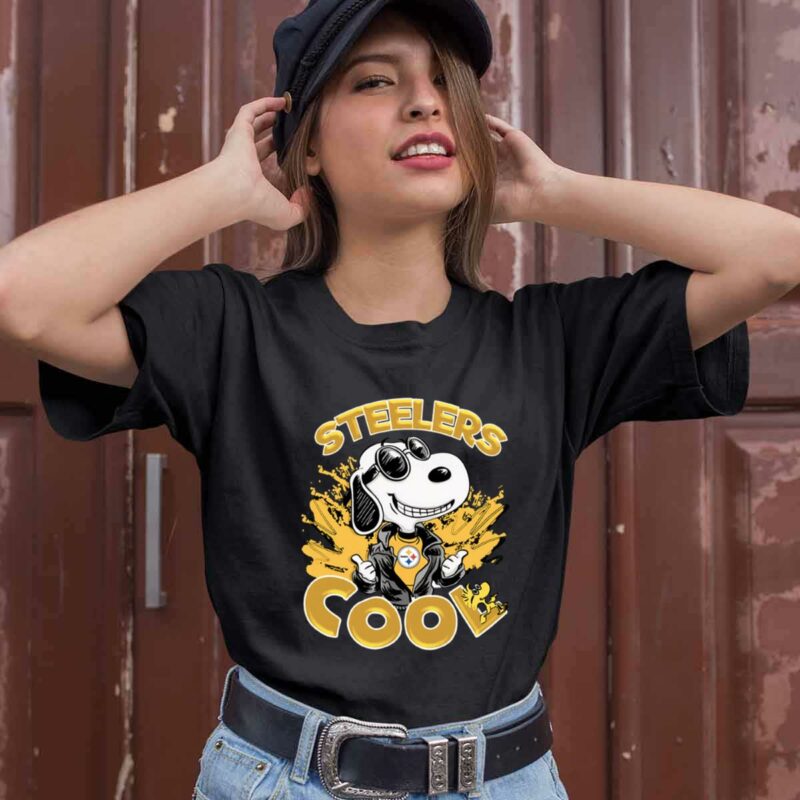 Pittsburgh Steelers Snoopy Joe Cool Were Awesome 0 T Shirt
