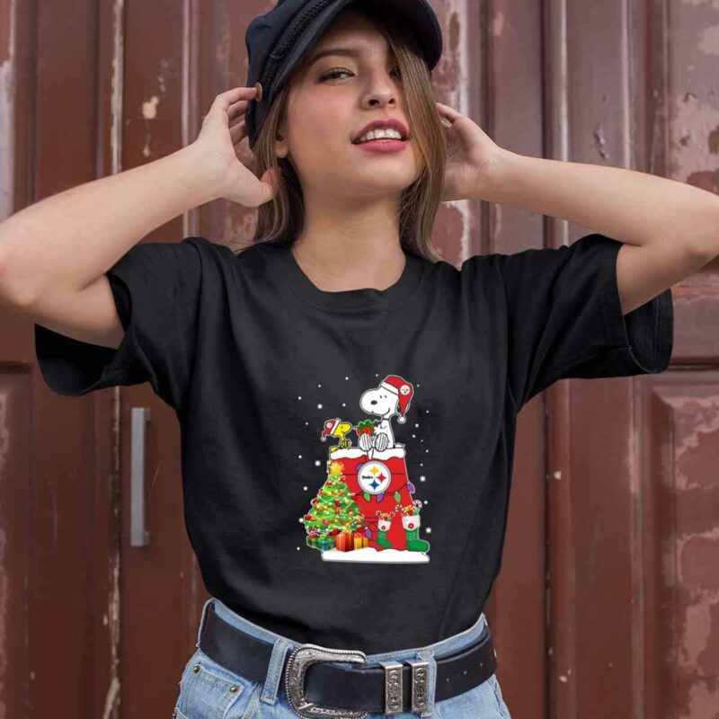 Pittsburgh Steelers Snoopy Woodstock Christmas 0 T Shirt